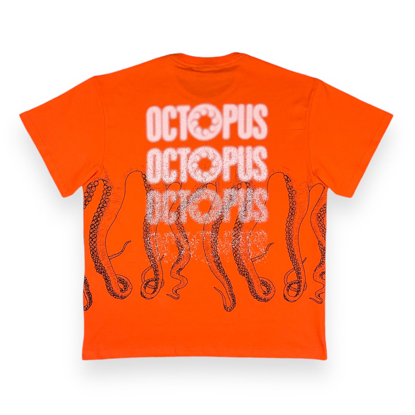 PRINTED REGULAR T-SHIRT LOGOTENTACLES ORANGE