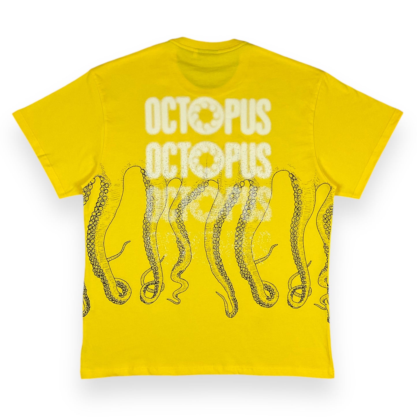 PRINTED REGULAR T-SHIRT LOGOTENTACLES YELLOW