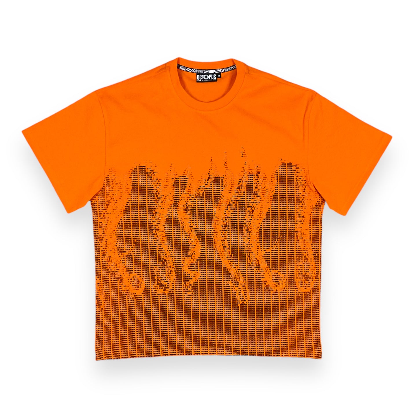 PRINTED T-SHIRT LOOSE MATRIX ORANGE