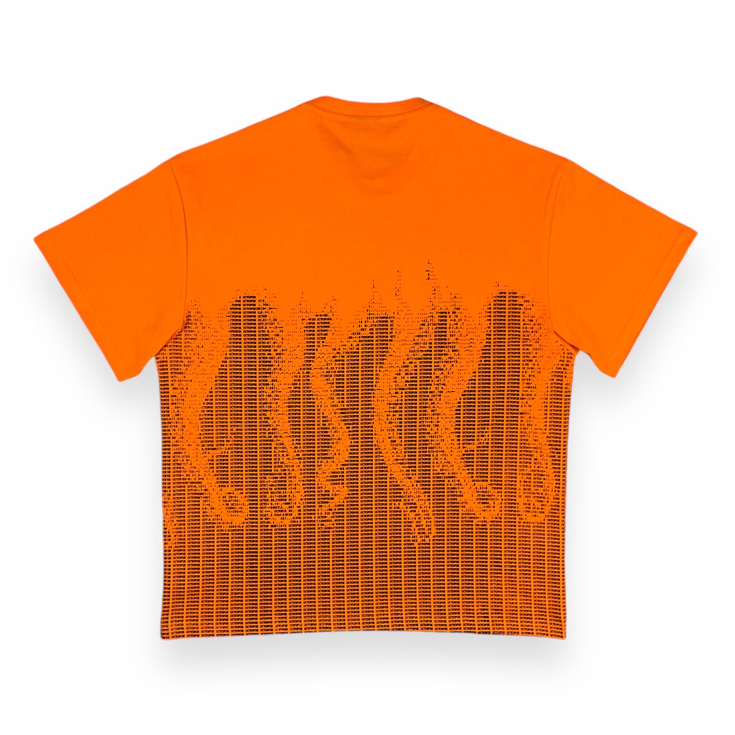 PRINTED T-SHIRT LOOSE MATRIX ORANGE
