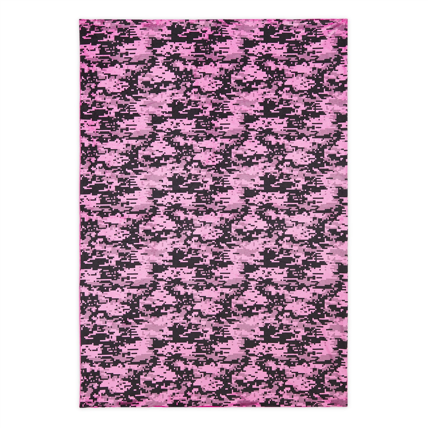 FAKE FUR BLANKET DIGI CAMO FUCHSIA
