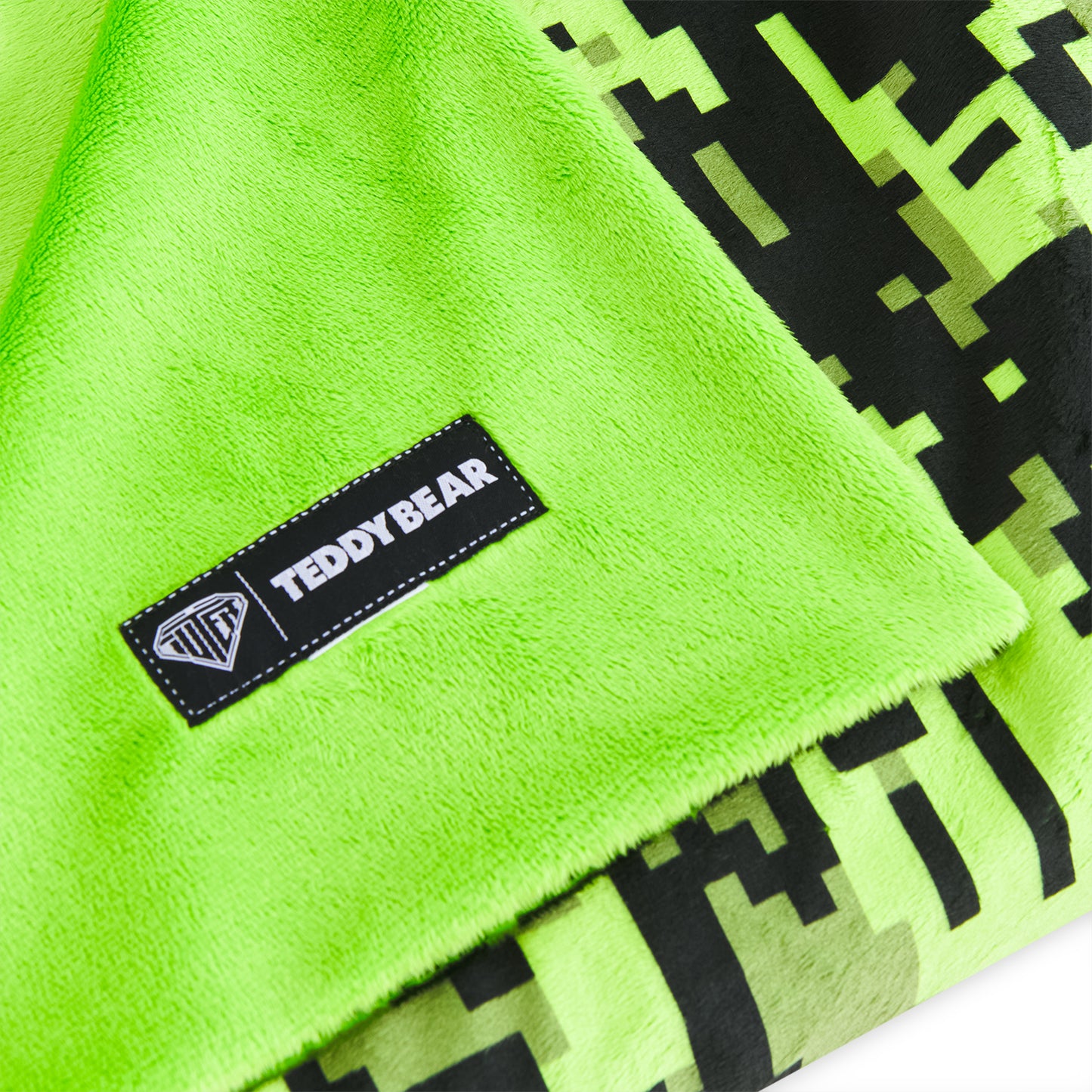 FAKE FUR BLANKET DIGI CAMO LIME