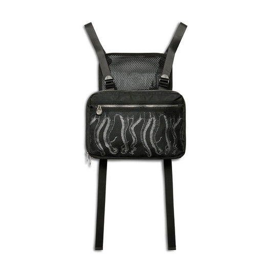 OCTOPUS OUTLINE CHEST BAG WHITE BLACK OCTOPUS €20.0