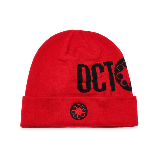 LOGO FOLD BEANIE RED