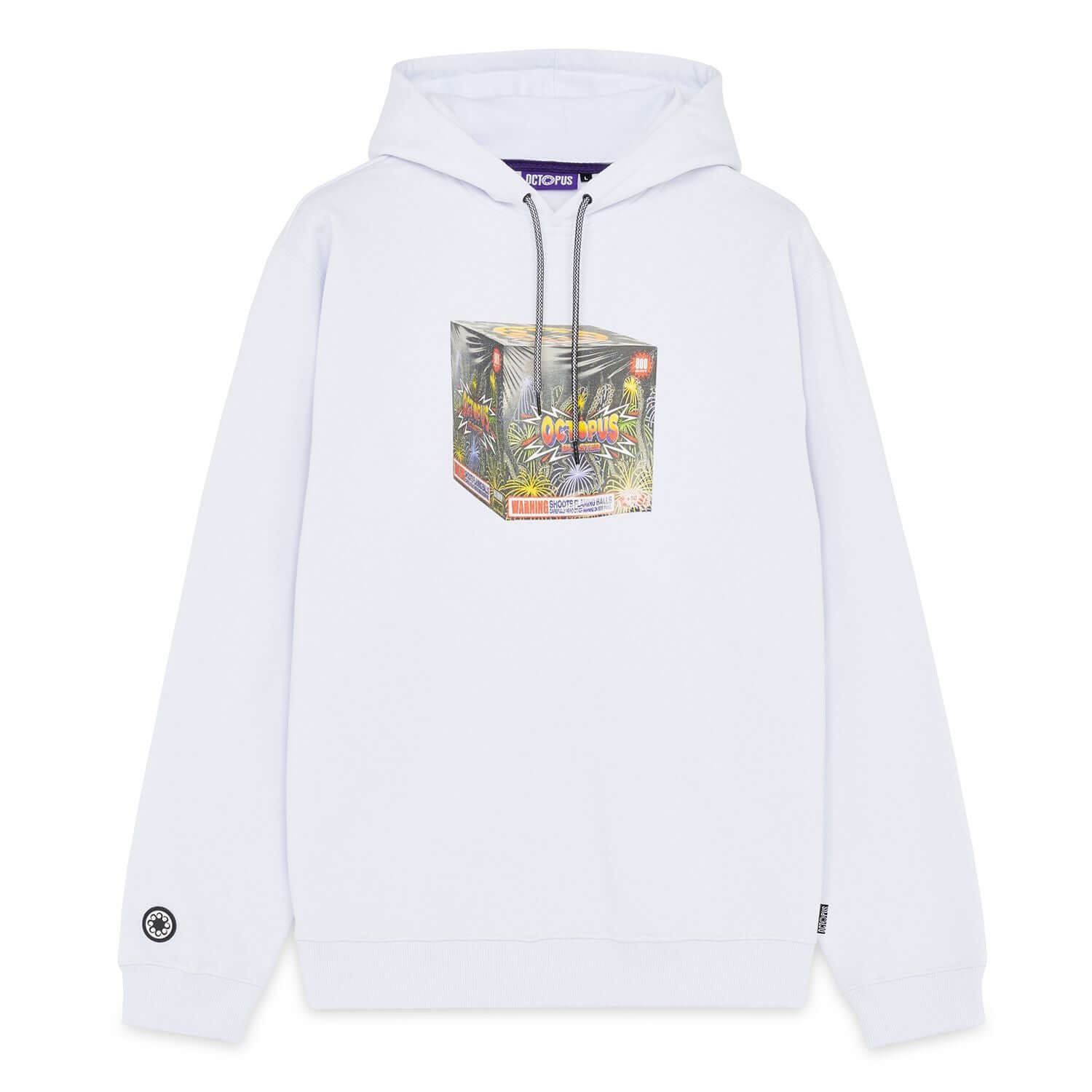BLASTER HOODIE WHITE OCTOPUS €42.0