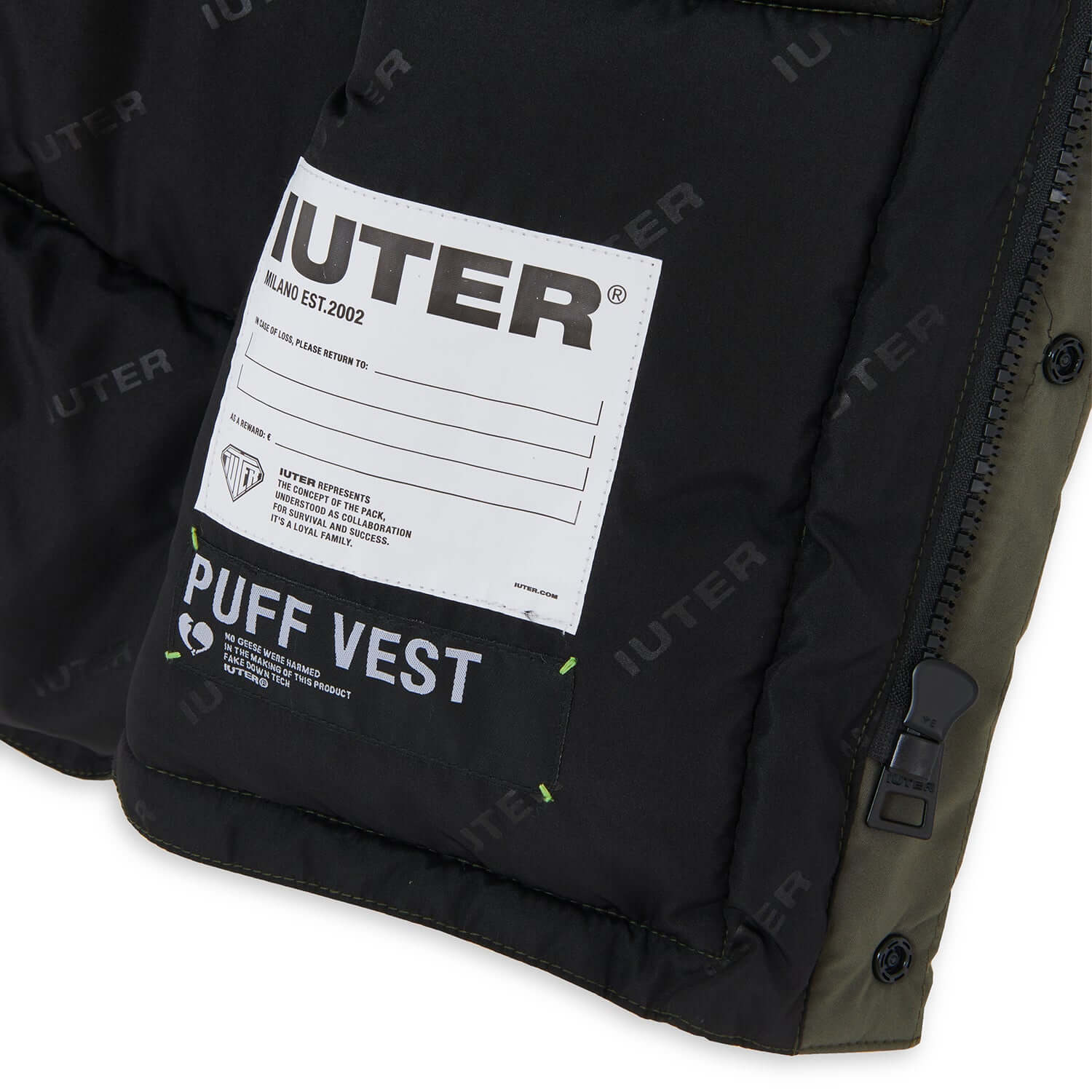 IUTER PUFF VEST ARMY IUTER €66.0