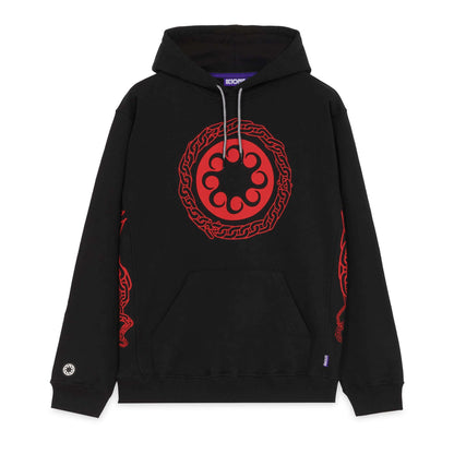 CHAIN LOGO HOODIE BLACK OCTOPUS €105.0