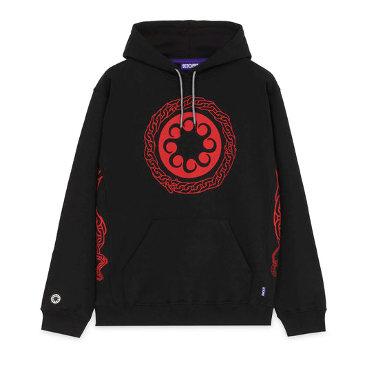 CHAIN LOGO HOODIE BLACK OCTOPUS €105.0