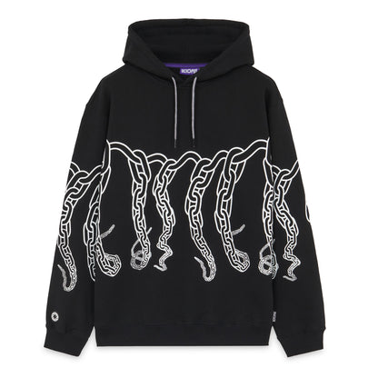 OCTOPUS CHAIN HOODIE BLACK