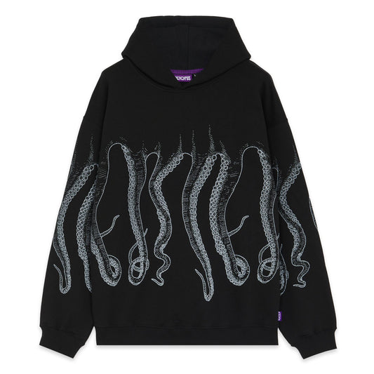 OCTOPUS OUTLINE HOODIE BLACK