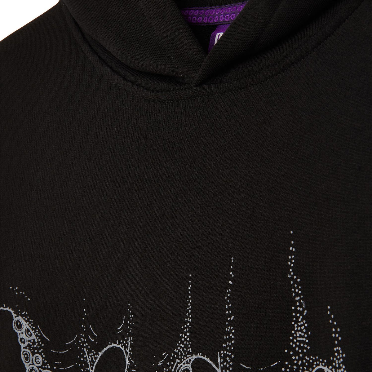 OCTOPUS OUTLINE HOODIE BLACK