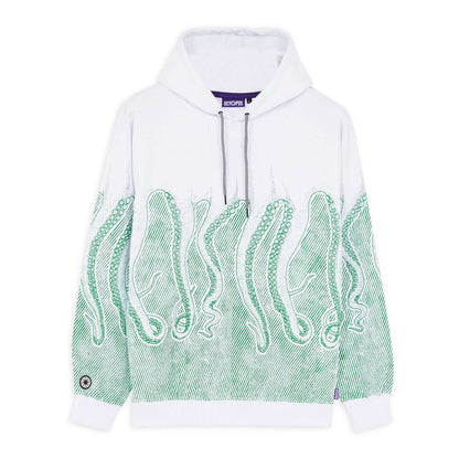 OCTOPUS UNIVERSITY HOODIE GREEN WHITE OCTOPUS €125.0