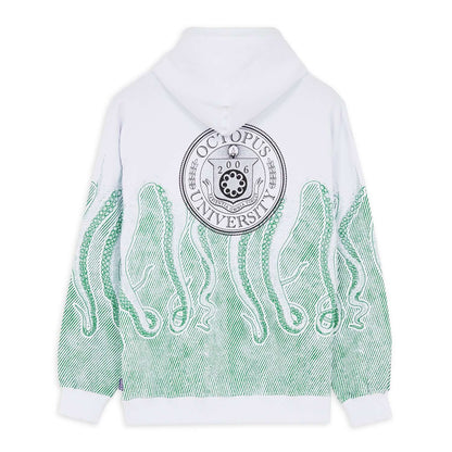OCTOPUS UNIVERSITY HOODIE GREEN WHITE OCTOPUS €125.0