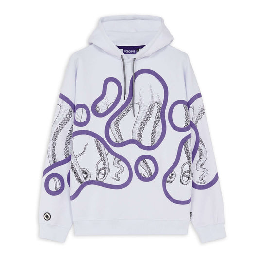 OCTOPUS STAINED HOODIE WHITE OCTOPUS €100.0