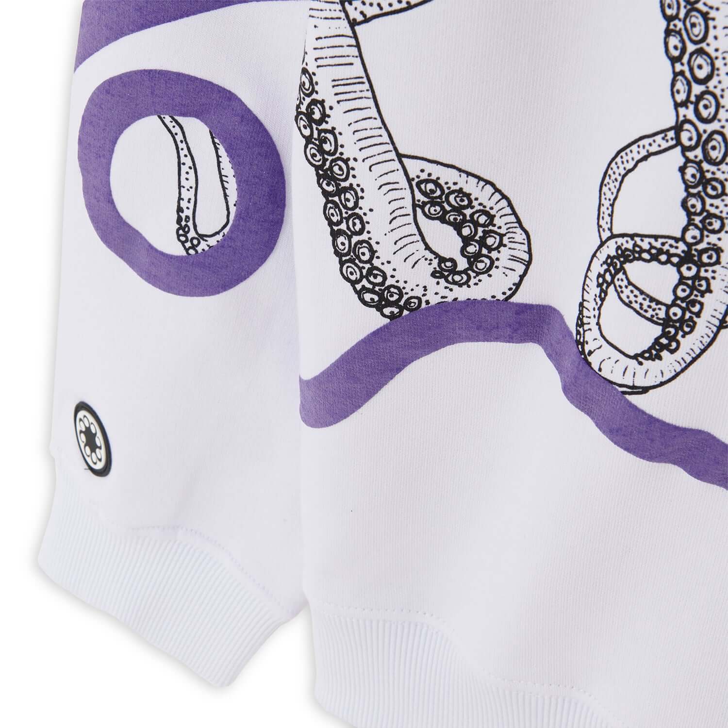 OCTOPUS STAINED HOODIE WHITE OCTOPUS €100.0