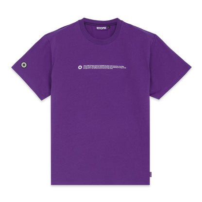 OUTLINE LOGO TEE WHITE PURPLE