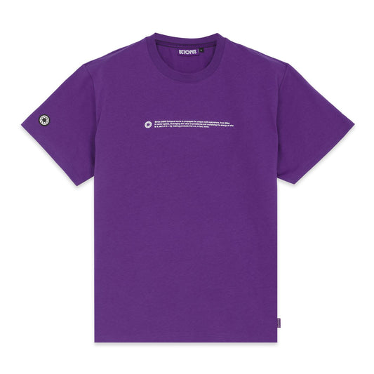 OUTLINE LOGO TEE WHITE PURPLE