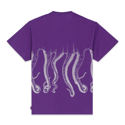 OUTLINE LOGO TEE WHITE PURPLE