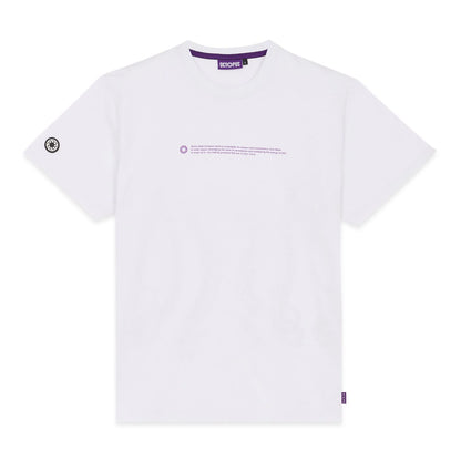 OUTLINE LOGO TEE PURPLE WHITE