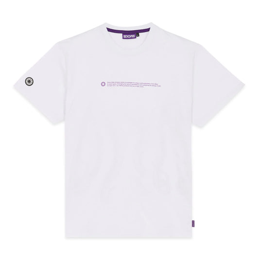 OUTLINE LOGO TEE PURPLE WHITE