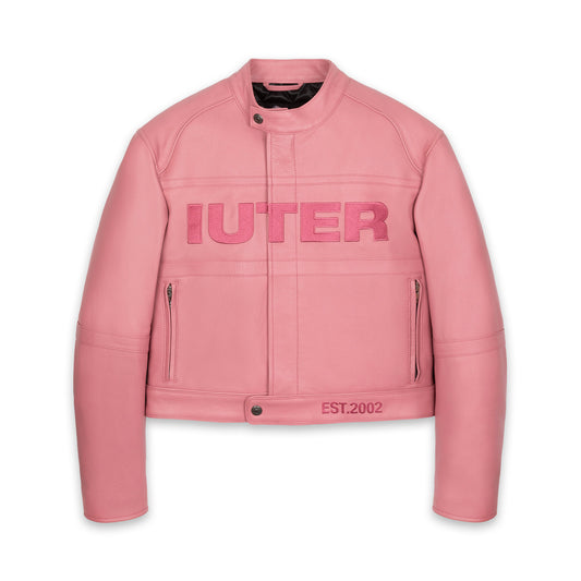 IUTER LEATHER JACKET WOMAN PINK