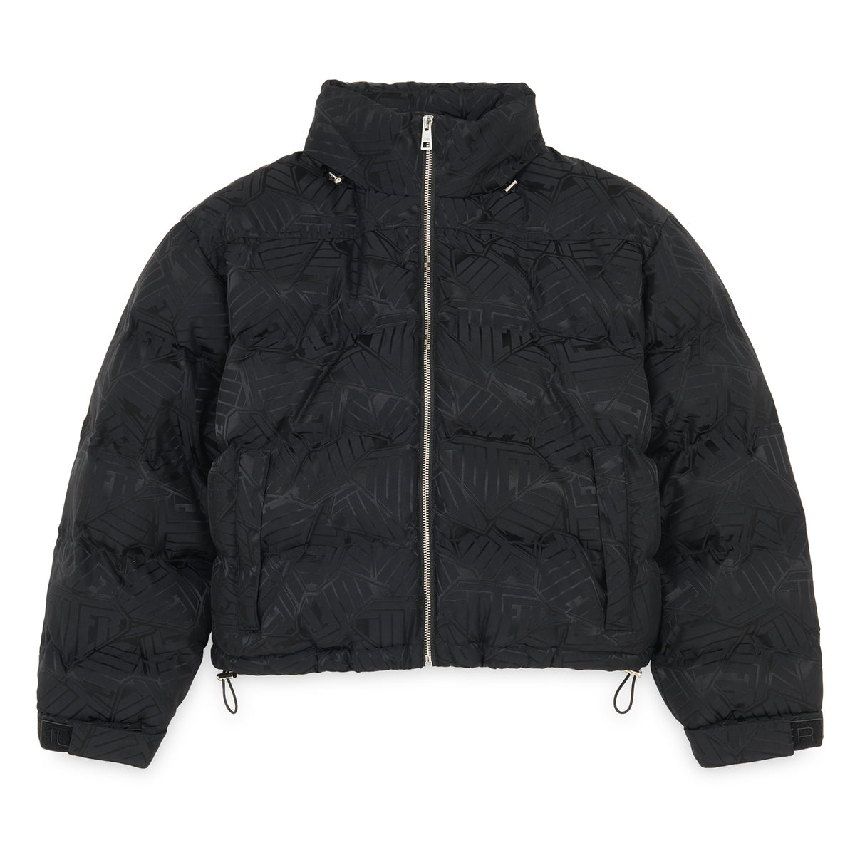 IUTER ALLOVER WOMAN PUFF JACKET BLACK