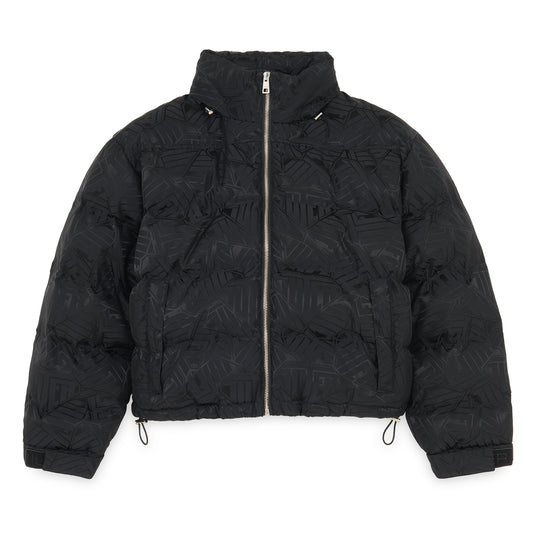 IUTER ALLOVER WOMAN PUFF JACKET BLACK