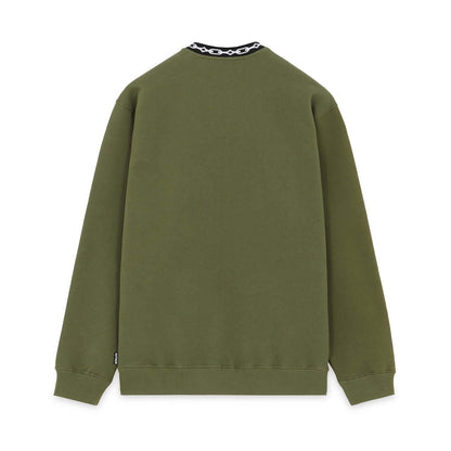 CHAIN COLLAR CREWNECK ARMY IUTER €89.0
