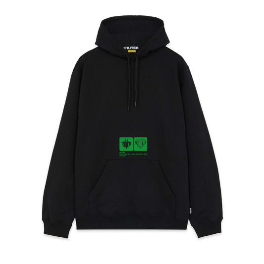 TAB HOODIE BLACK IUTER €95.0