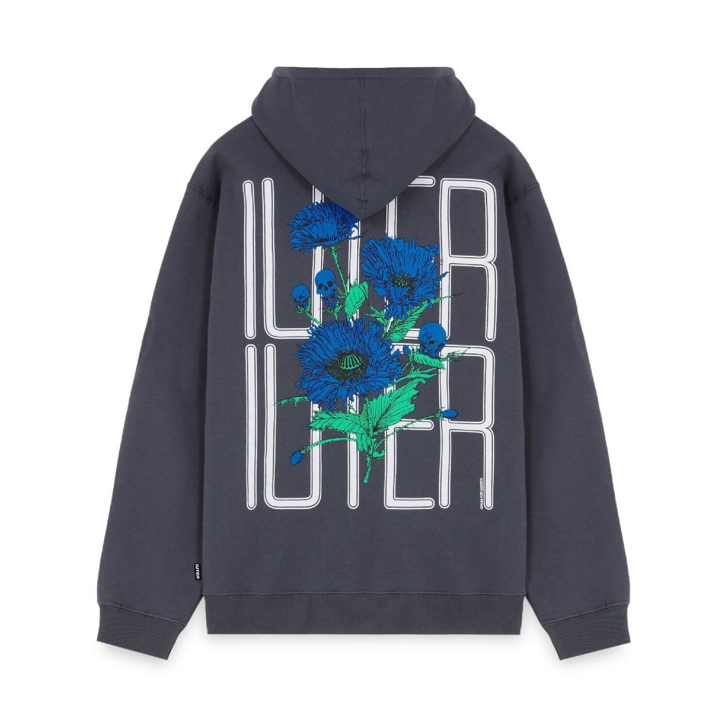 SPINE SKULLS HOODIE ASPHALT IUTER €99.0
