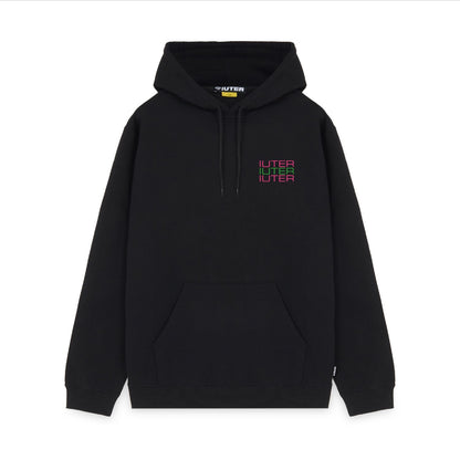 SPINE SKULLS HOODIE BLACK