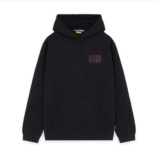 SPINE SKULLS HOODIE BLACK
