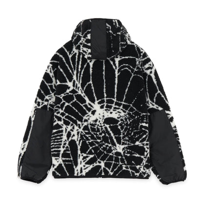 WEB FUR ZIP HOODIE BLACK IUTER €190.0
