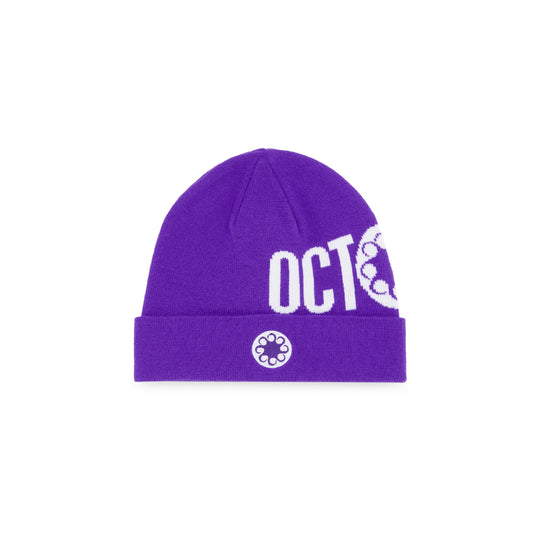 OCTOPUS LOGO BEANIE PURPLE