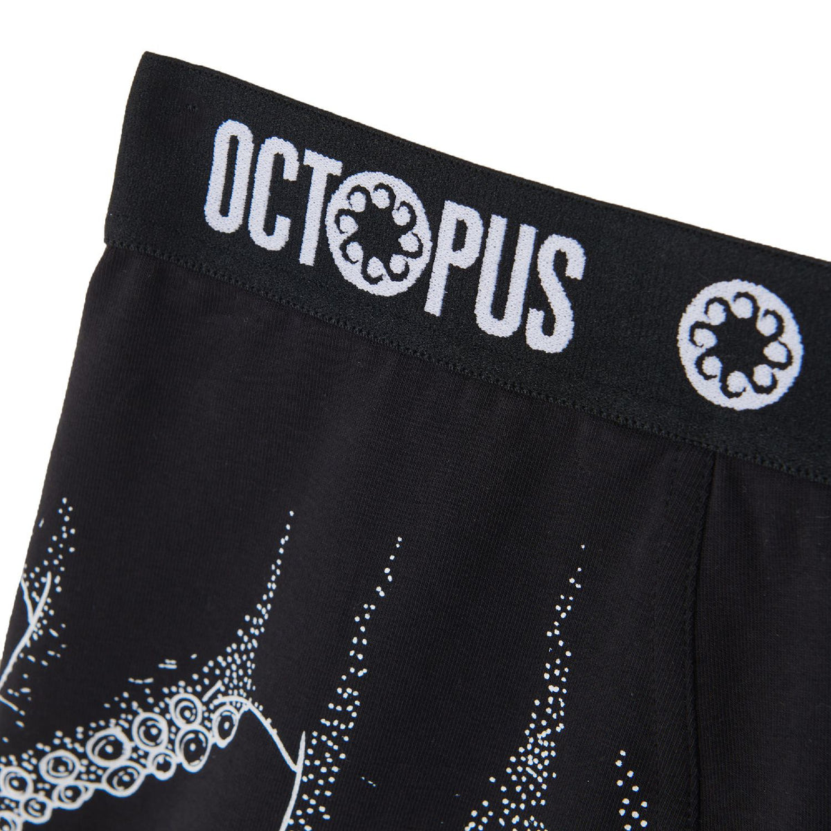 OCTOPUS OUTLINE BOXER BLACK WHITE