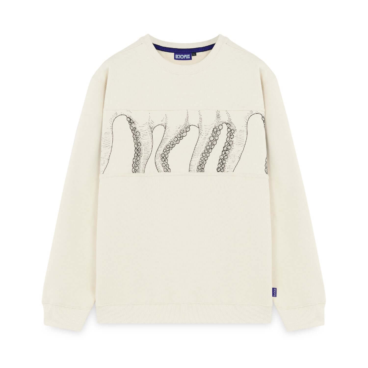 OUTLINE BAND CREWNECK CREAM OCTOPUS €99.0