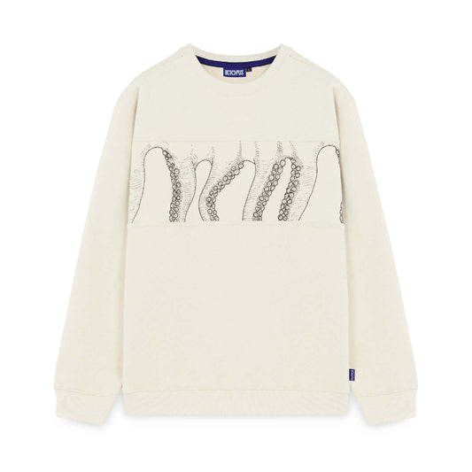 OUTLINE BAND CREWNECK CREAM OCTOPUS €99.0