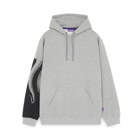OCTOPUS SIDE HOODIE LIGHT GREY