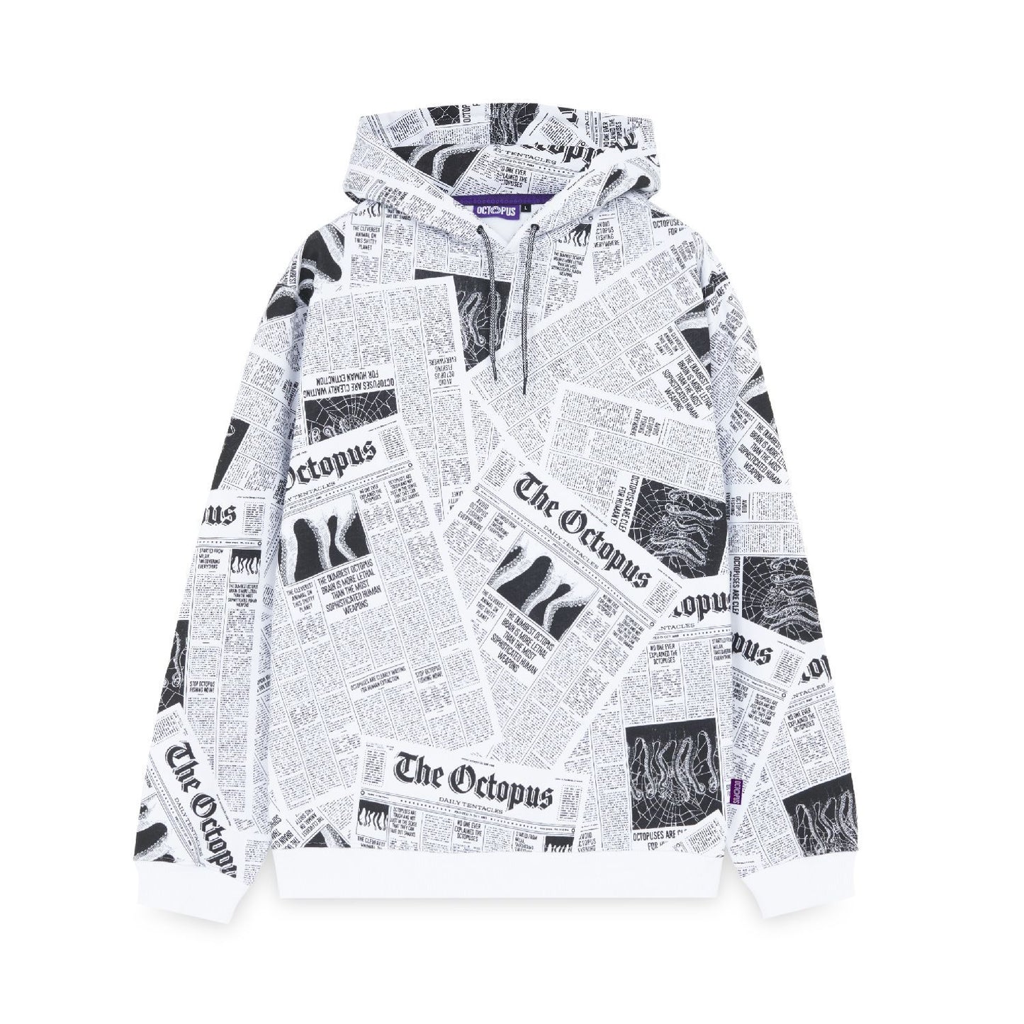 NEWSPAPER HOODIE WHITE
