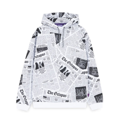 NEWSPAPER HOODIE WHITE