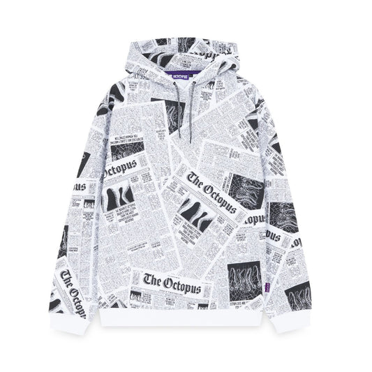 NEWSPAPER HOODIE WHITE