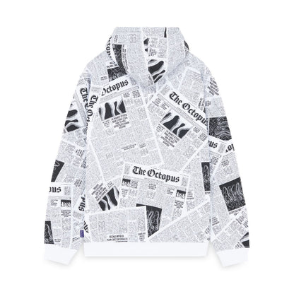 NEWSPAPER HOODIE WHITE