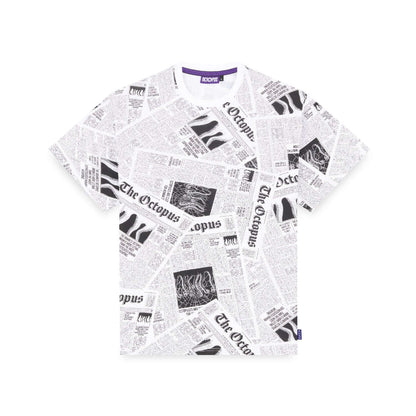 NEWSPAPER TEE WHITE OCTOPUS €45.0