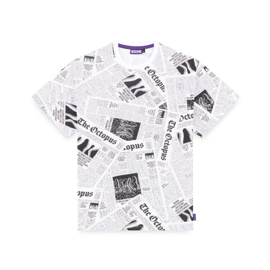 NEWSPAPER TEE WHITE OCTOPUS €45.0