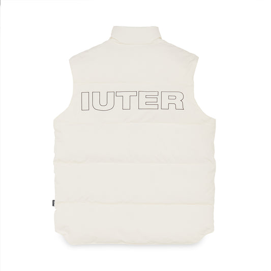 IUTER PUFF VEST DUSTYWHITE