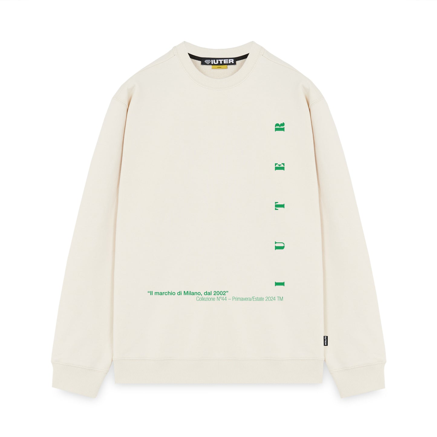 FACE CREWNECK DUSTYWHITE IUTER €36.0
