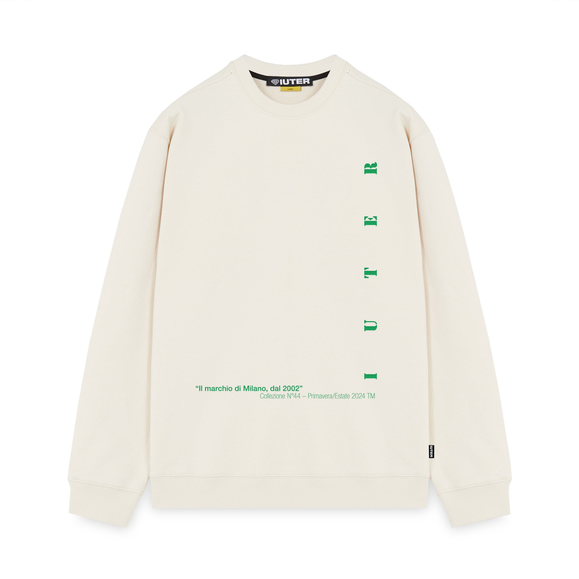 FACE CREWNECK DUSTYWHITE IUTER €36.0