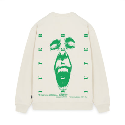 FACE CREWNECK DUSTYWHITE IUTER €36.0