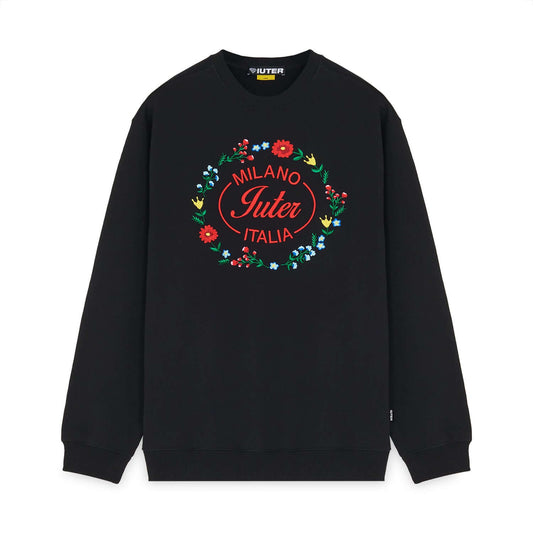 MILANO FLOWERS CREWNECK BLACK IUTER €48.0