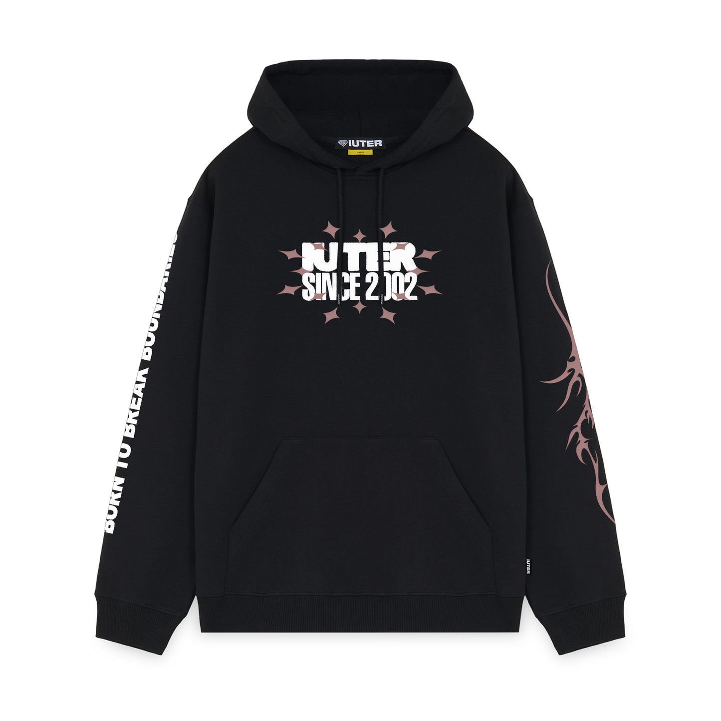 TRIBAL HOODIE BLACK IUTER €48.0